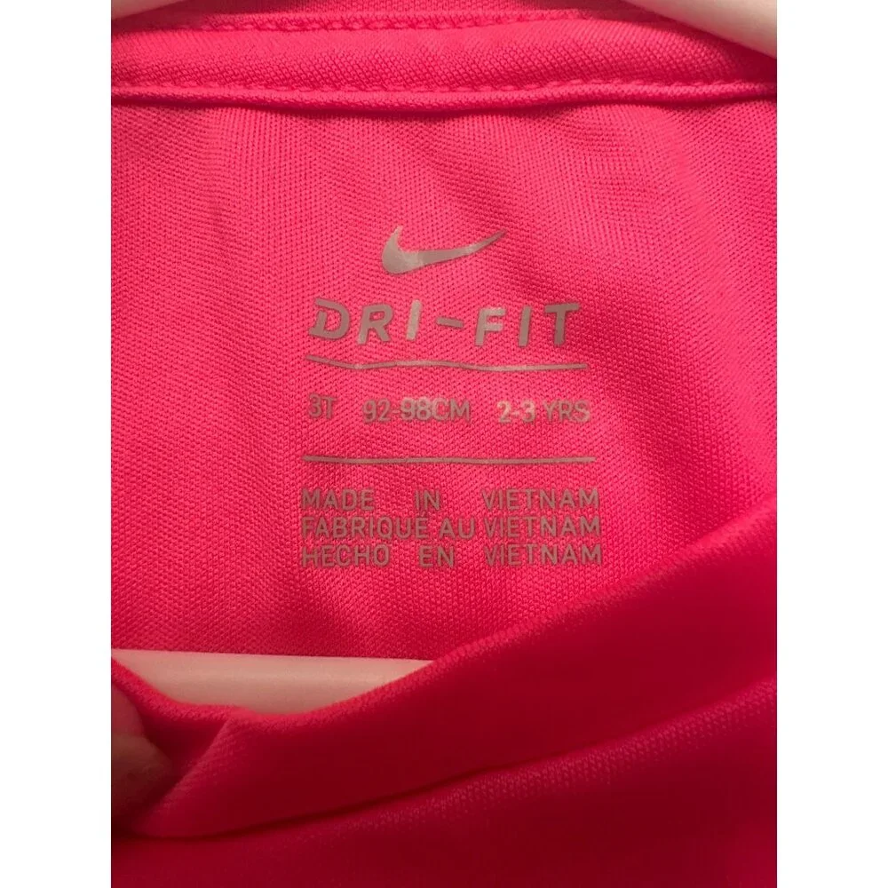 Nike pink dry fit shirts for 2 to 3‎ year olds